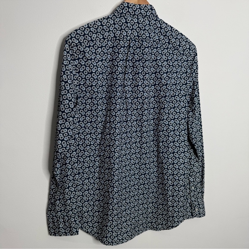 NEW‎ J. Crew Stretch Secret Wash Shirt In Floral Print Organic Cotton Size Small - Picture 3 of 11
